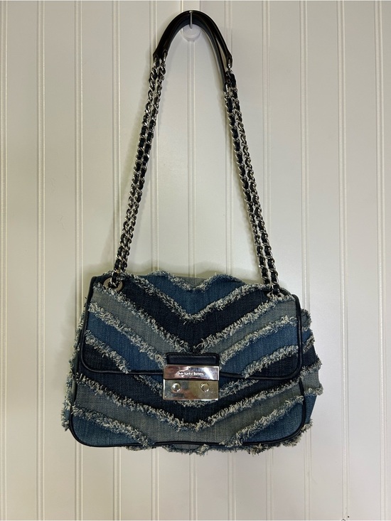Michael Kors Handbags - Michael Kors Small Denim Chevron Bag